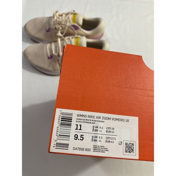 New Women’s Size 11 Guava Ice Nike Air Zoom Vomero 16 Running Shoes DA7698 800 - Picture 10 of 10